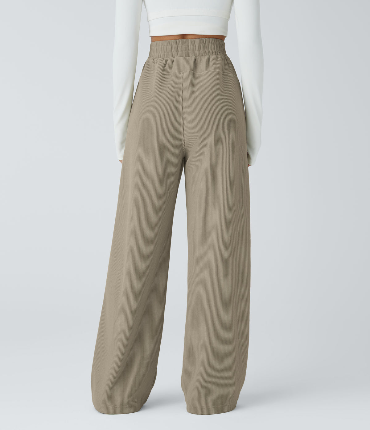 Halara Cordhose mit hohem Bund – Crockery