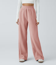 Halara Cordhose mit hohem Bund – Rosette