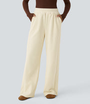 Halara Cordhose mit hohem Bund – Vanilla Ice