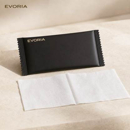 EVORIA Feuchttuch – einzeln versiegelte Packung