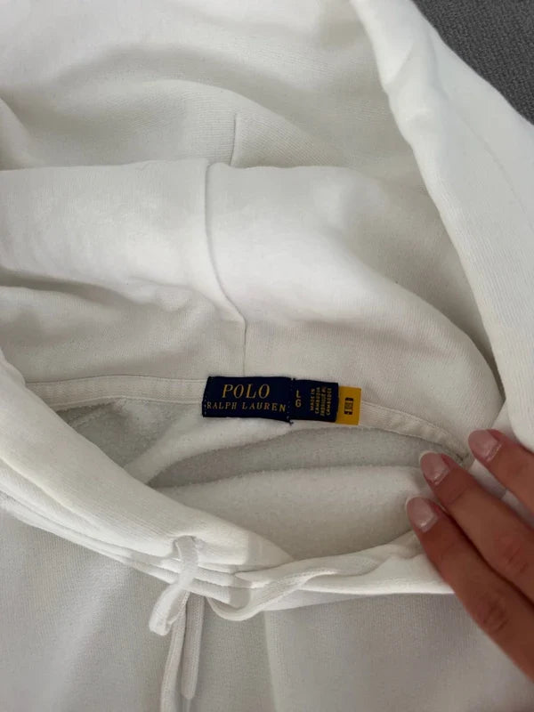 Polo Ralph Lauren Hoodie – Weiß – Kinder L/6 (Fit ca. S)