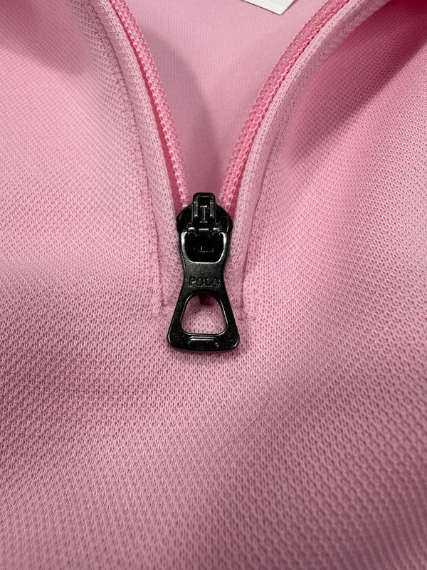 Ralph Lauren Half-Zip Sweatshirt – Rosa – M – Originalansicht 2