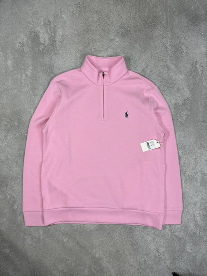 Ralph Lauren Half-Zip Sweatshirt – Rosa – M – Originalansicht 11