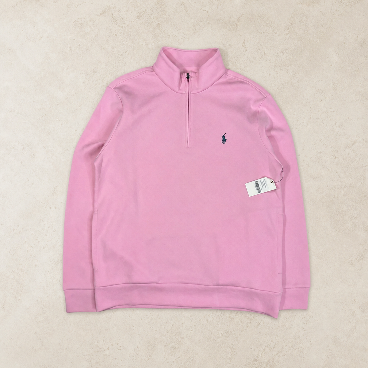 Ralph Lauren Half-Zip Sweatshirt – Rosa – M