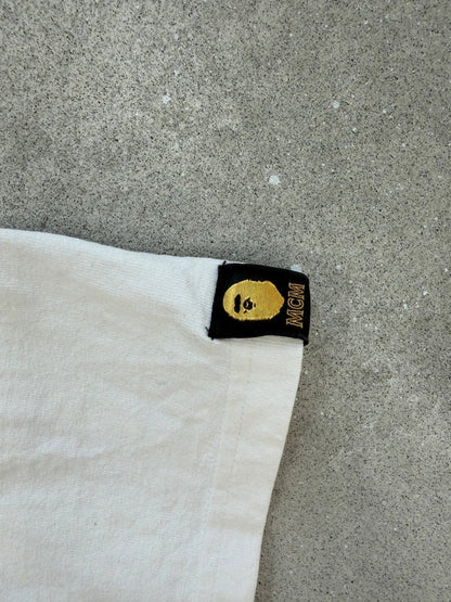 BAPE × MCM Graphic T-Shirt – Weiß – XL – Originalansicht 4