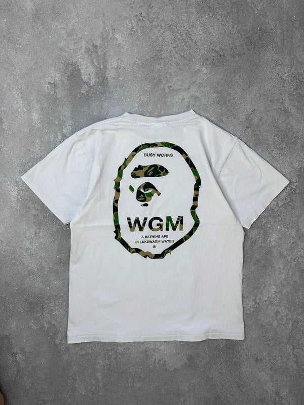 BAPE WGM Graphic T-Shirt – Weiß – M – Originalansicht 8