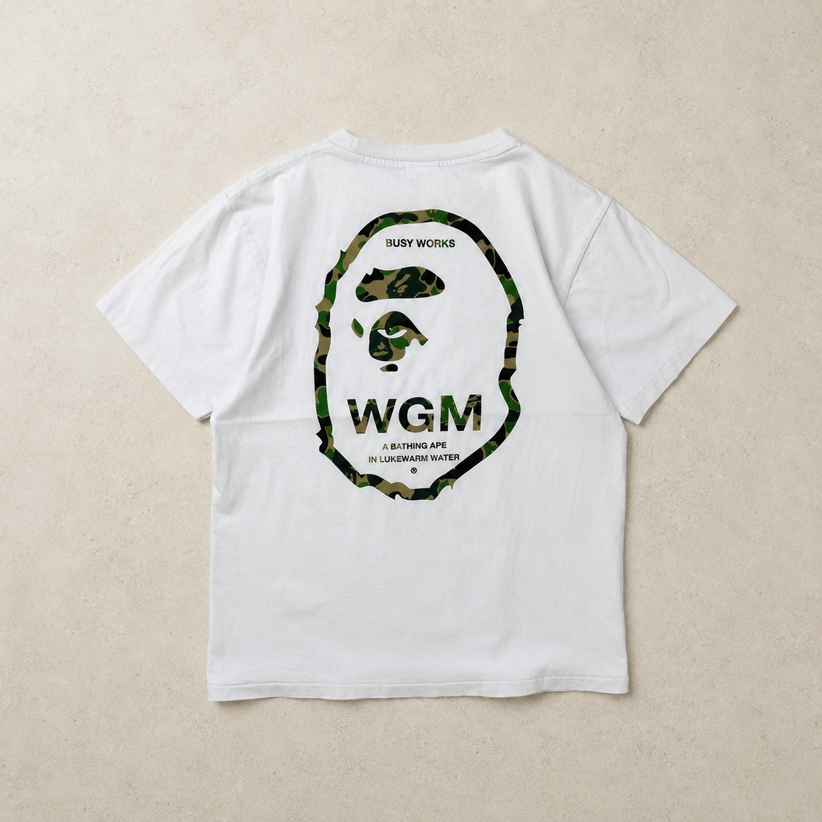 BAPE WGM Graphic T-Shirt – Weiß – M