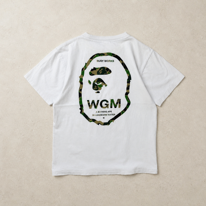 BAPE WGM Graphic T-Shirt – Weiß – M