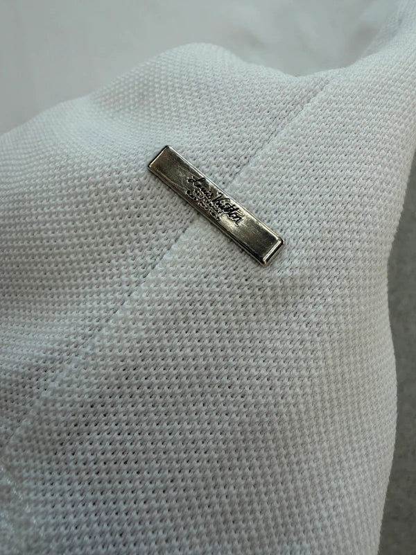 Louis Vuitton Polohemd mit Struktur – Weiß – L – Originalansicht 7