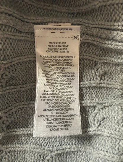 Polo Ralph Lauren Zopfmuster-Pullover – Grau – M – Originalansicht 4