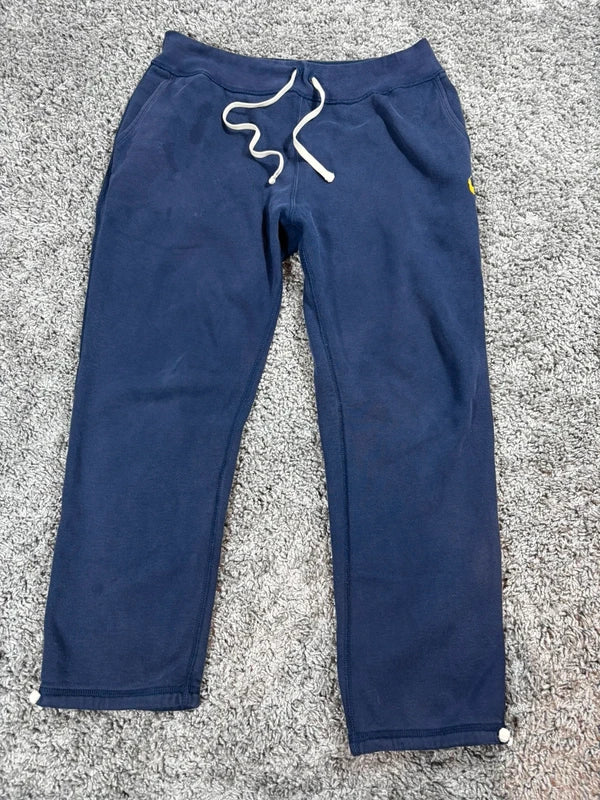 Polo Ralph Lauren Jogginghose – Navy – L – Offener Custom-Saum