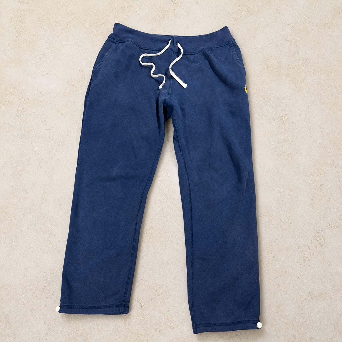 Polo Ralph Lauren Jogginghose – Navy – L – Offener Custom-Saum