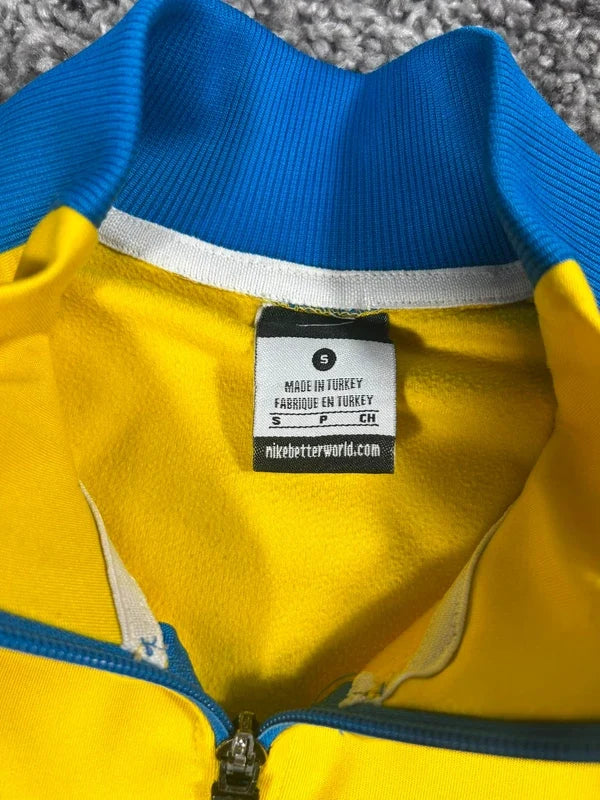 Nike Brasilien CBF Trainingsjacke – Gelb/Blau – M