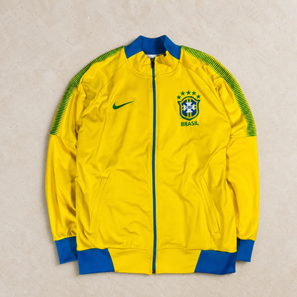 Nike Brasilien CBF Trainingsjacke – Gelb/Blau – Größe zu prüfen