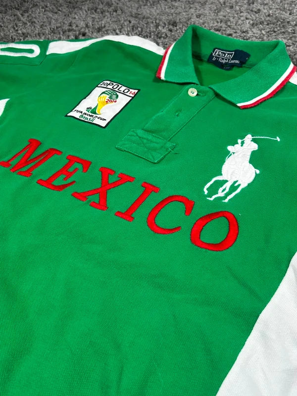 Polo Ralph Lauren Mexico 2014 Polohemd – Grün – L – Originalansicht 4