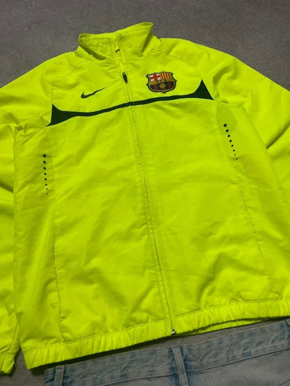 Nike FC Barcelona Trainingsjacke – Neon-Gelb – S – Originalansicht 1