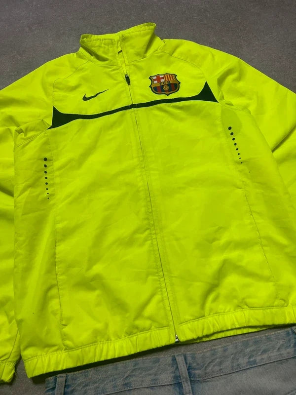 Nike FC Barcelona Trainingsjacke – Neon-Gelb – S